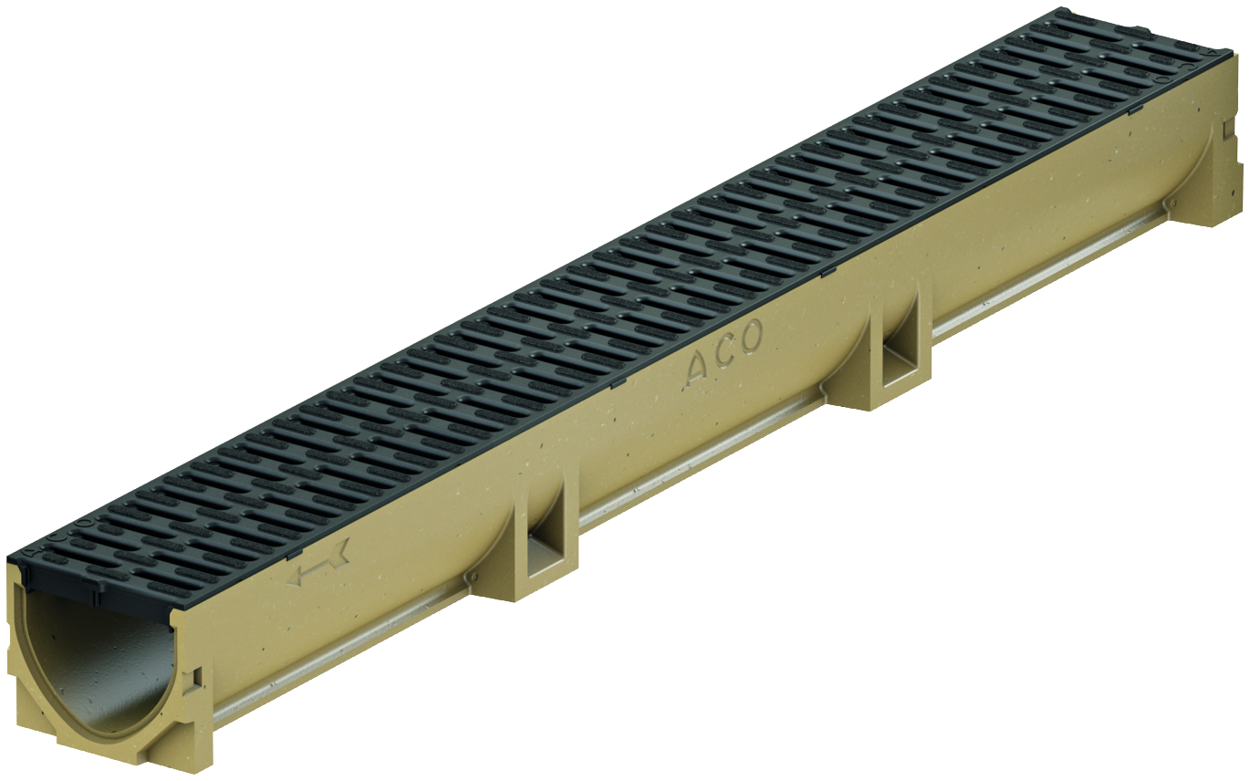 ACO Euroline drainage channel with grating